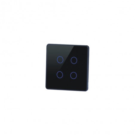 Wifi 4 Channel Touch Switch Panel fits in 2 module box