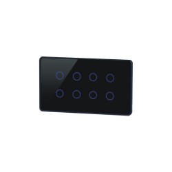 Wifi 8 Channel Touch Switch Panel fits in 4 module box