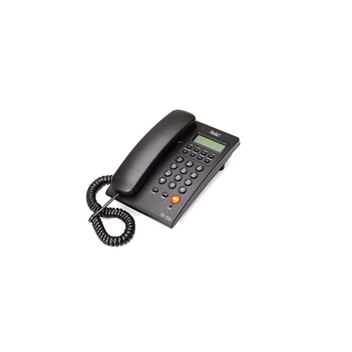CORDED SPEAKER PHONE WITH CALLER ID (CLI) AND TWO WAY SPEAKERPHONE FUNCTION SUPPORTED BY DATE/TIME DISPLAY (BLACK)