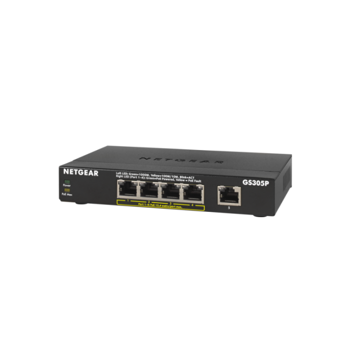 4 PORT POE WITH 5 PORT GIGABIT ETHERNET UNMANAGED SWITCH