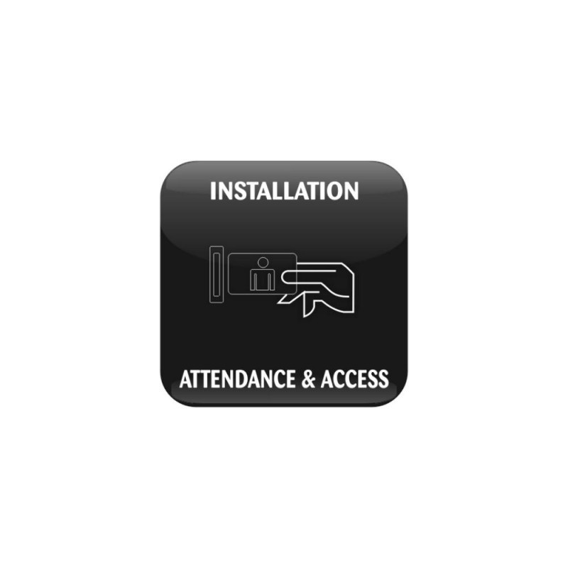 Installation charges for Attendance or Access System per machine
