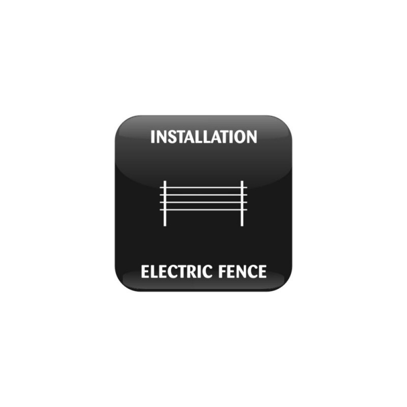 Installation charges for electric fence per mtr