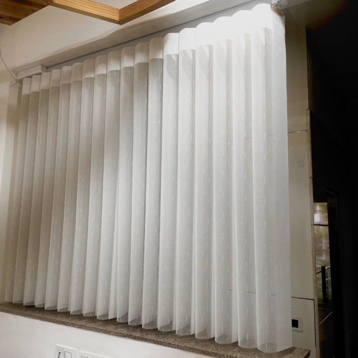 DUAL MAIN & SHEER CURTAIN PER SQFT