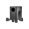 Four satellite speaker system, with Surface-Mount Subwoofer
